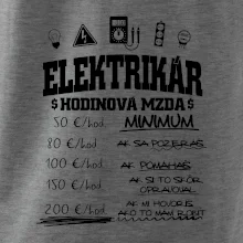 Hodinová mzda elektrikár