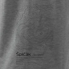 Špičák - vrstevnice v obdĺžniku