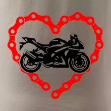 Moto srdce reťaz - cestná