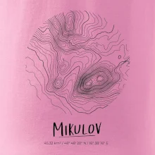 Mikulov - vrstevnice v kruhu