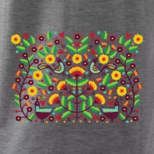 Folklór - farebne kvetiny obdĺžnik