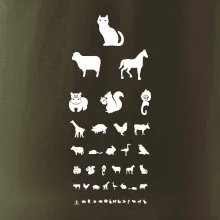 Očný test zvieratká Očný test zvieratká