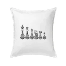 Šachové figúrky v rade - kreslené