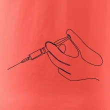 Ruka a injekcia jedným ťahom