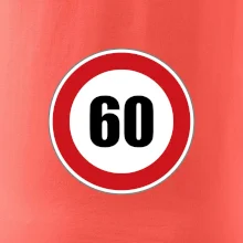 Dopravná značka - obmedzenie rýchlosti 60 Dopravná značka - obmedzenie rýchlosti 60