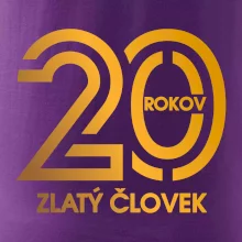 20 rokov zlatý človek