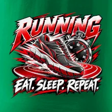 Bežecká topánka so stopkami eat sleep repeat
