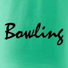 Bowling nápis písacie