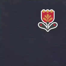 Folklór na prsníku tulipán