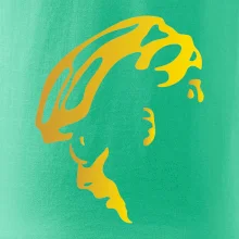 Hlava cyklista zlatá Hlava cyklista zlatá