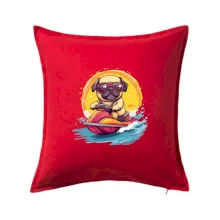 Mops na vodnom skútri