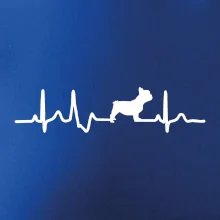 EKG Francouzský buldoček z boku EKG Francouzský buldoček z boku