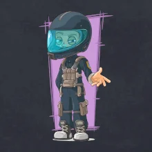 Vesmírny vojak fialový