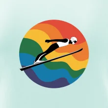 Skokan na lyžiach v kruhu