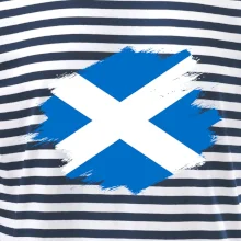 Škótska vlajka kreslená štetcom
