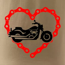 Moto srdce reťaz - chopper