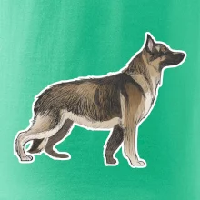 Nemecký ovčiak - hnedý kreslený