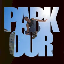 Parkour nápis nebo