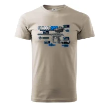 Technický výkres výstroja pre paintball
