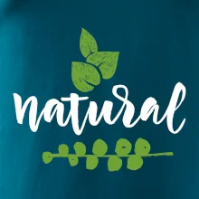 Natural - nápis v listoch