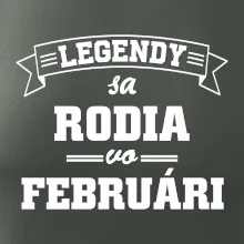 Legendy sa rodia vo februári