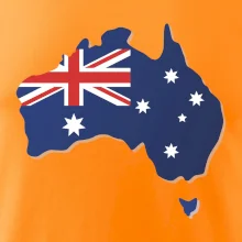 Austrália - vlajka mapa