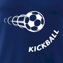 Kickball nápis šikmo