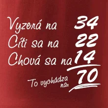 Vyzerá, cíti sa, chová sa - 70 rokov