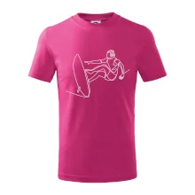 Surfer na vlne jedným ťahom