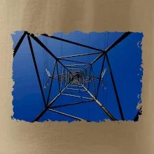 Stožiar vysokého napätia zospodu