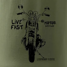 Motorka kresba live fast Motorka kresba live fast