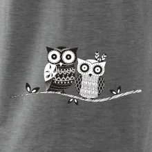 Dve sovy abstraktné