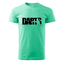 Darts - nápis so šípkarom