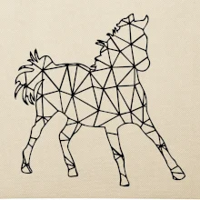 Geometria - kôň jednofarebná