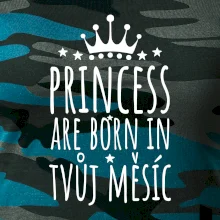 Princesses are born in (Vlastný nápis mesiac narodenia)