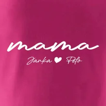 Mama - tričko menami deti písacie