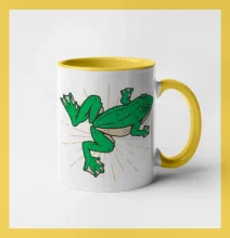 Žaba zelená kreslená