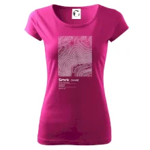 Smrk - vrstevnice v obdĺžniku