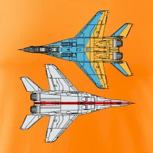 Mig 29 Fulcrum zo spoda a zo shora