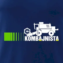 Kombajnista zelená a žltá Kombajnista zelená a žltá
