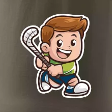 Ikona pozemný hokej chlapec