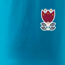 Folklór na prsníku kvetina štvorlistá