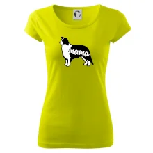 Border kolie mama obrys