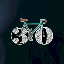 Narodeniny 30 rokov na bicykli