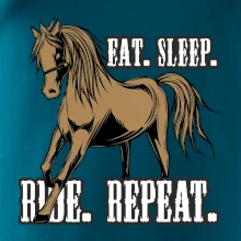 Eat Sleep Ride Repeat Western