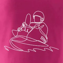 Kajak na vode jedným ťahom