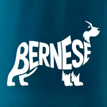 Bernese Mountain Dog nápis v tele