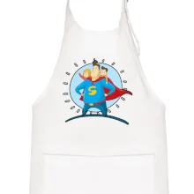 Táta superman - dievča a chlapec Táta superman - dievča a chlapec