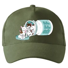 Bullterrier Friends Forever zelené (Pecka design)