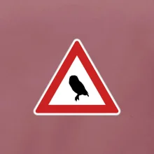 Dopravná značka - Pozor sova